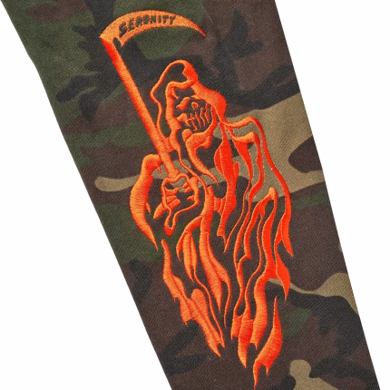 Serenity Reaper Thermal Lined Zip Up - Washed Woodland Camo