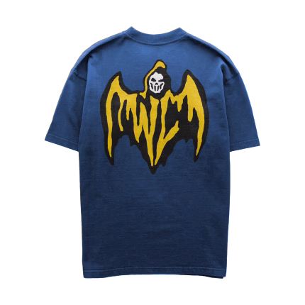 Bat Reaper T-Shirt - Sunfaded Blue