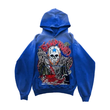 Camp Blood Hoodie – Faded Cobalt