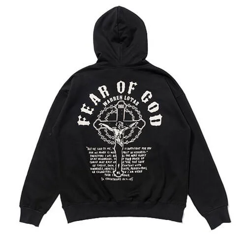 Fear Of God Warren Lotas Hoodie – Black Fear Of God Warren Lotas Hoodie – Black