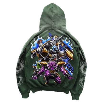 Monster Force Hoodie - Sunfaded Green