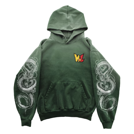 Monster Force Hoodie - Sunfaded Green