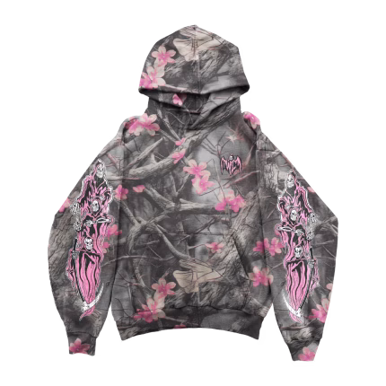 Three Reapers Fleece Hoodie - Sakura Camo