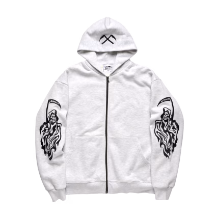 Serenity Reaper Thermal Lined Zip Up - Heather Grey
