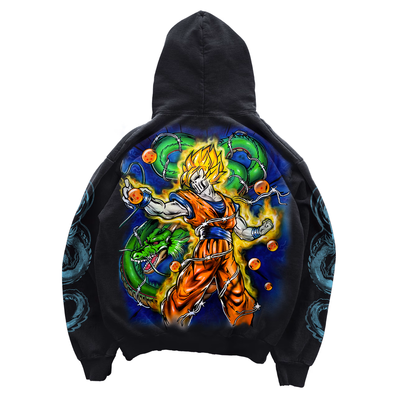 Super Dragon Man Hoodie- Black Super Dragon Man Hoodie- Black