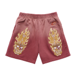 Warren Lotas Cleveland Cavaliers Flaming Skull Shorts