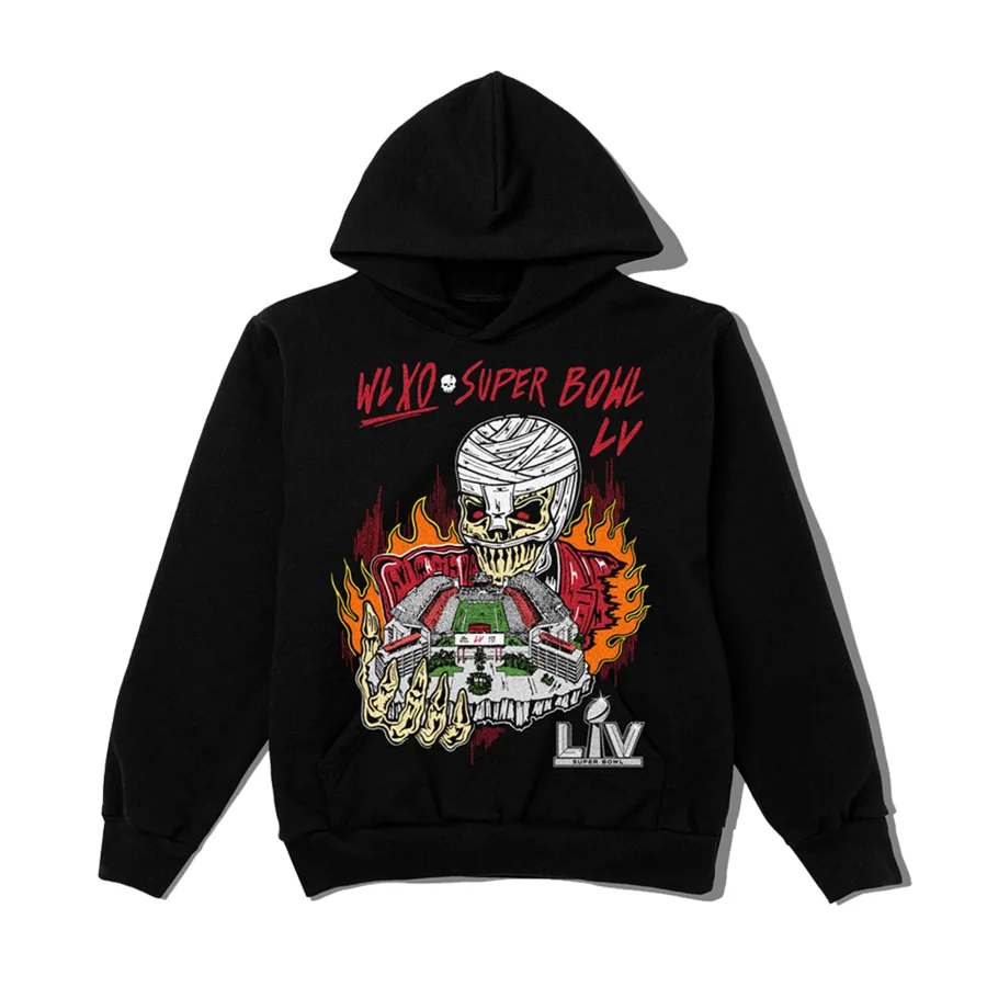 The Weeknd Warren Lotas XO Super Bowl LV Hoodie The Weeknd Warren Lotas XO Super Bowl LV Hoodie