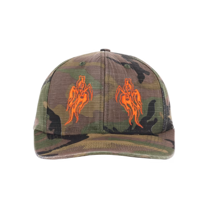 Twin Reapers Distressed Ripstop Camo Hat