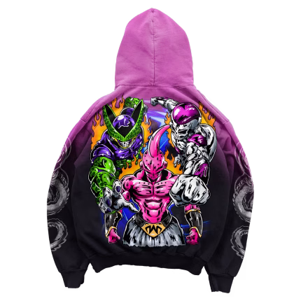 Villains Hoodie - Pink Ombre