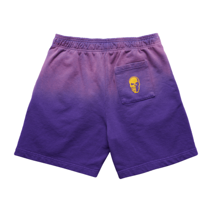Warren Lotas Los Angeles Lakers Flaming Skull Shorts